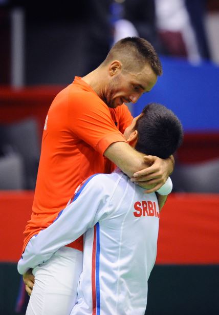 Novak Đoković i Viktor Troicki.