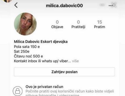 milica dabovic lazni profil