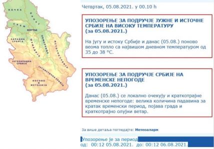 rhmz upozorenje