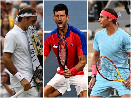 Novak Đoković, Rodžer Federer i Rafael Nadal