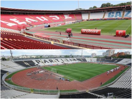 Stadion Zvezde i stadion Partizana