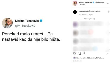 marina tucaković instagram