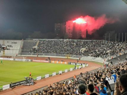 Partizan - Gent navijači