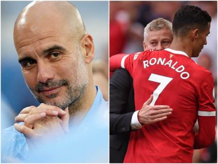 Pep Gvardiola Solskjer Kristijano Ronaldo