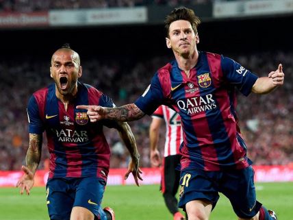 Dani Alves Lionel Mesi