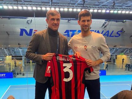 Novak Đoković i Paolo Maldini