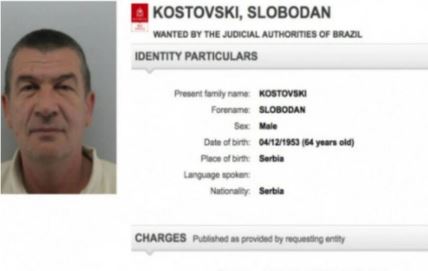 slobodan kostovski, interpol, poternica