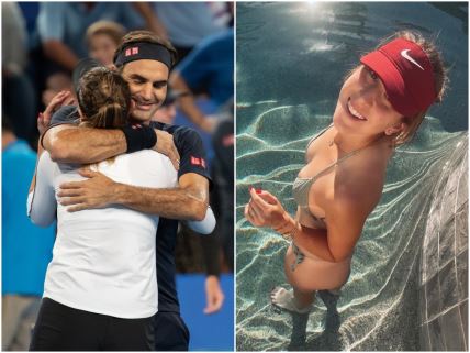 Rodžer Federer i Belinda Benčić