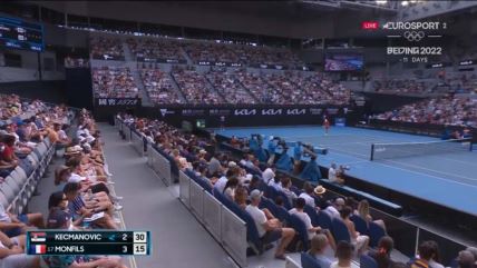 Kecmanović Monfis uživo prenos livestream Eurosport Australian open rezultat