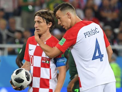 Luka Modrić i Ivan Perišić Hrvatska