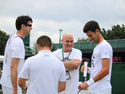 Mario Ančić, Novak Đoković i Andre Agasi