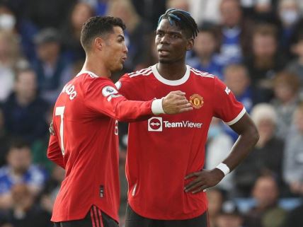 Pol Pogba i Kristijano Ronaldo Mančester junajted 1