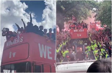 Doček fudbalera Liverpula posle finala Lige šampiona