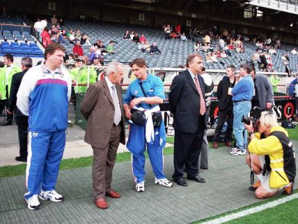 Dragan Stojković i Vujadin Boškov 1999. godine.