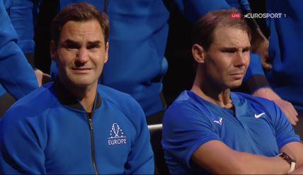 Rodžer Federer, Rafael Nadal suze