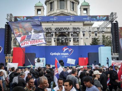 Miting u beogradu uživo 26 maj SNS srbija nade