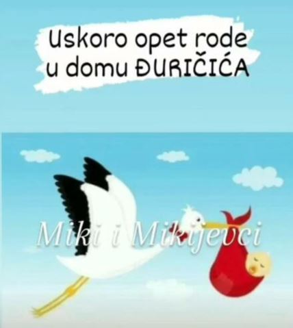 miki đuričić čeka bebu