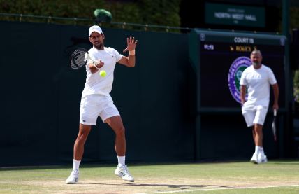 Novak Đoković trening pred finale sa Alkarazom