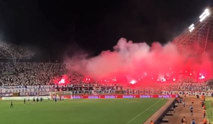 Torcida bakljada Hajduk Split