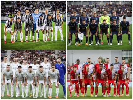 Partizan, TSC, Čukarički i Vojvodina