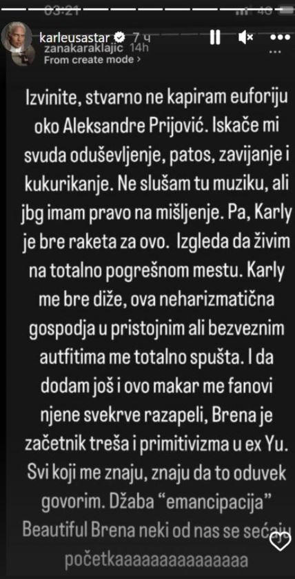 Jelena Karleuša proziva Lepu Brenu i Aleksandru Prijović