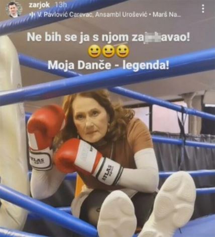 Danica Ristovski sa bokserskim rukavicama