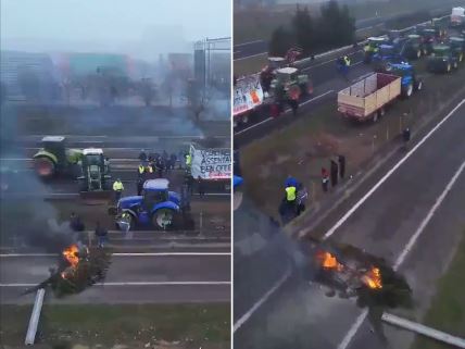 Španija farmeri protest