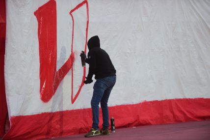 Delije koreografija Crvena zvezda Voždovac