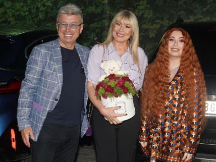 Saša Popović, Suzana Jovanović sa ćerkom Aleksandrom