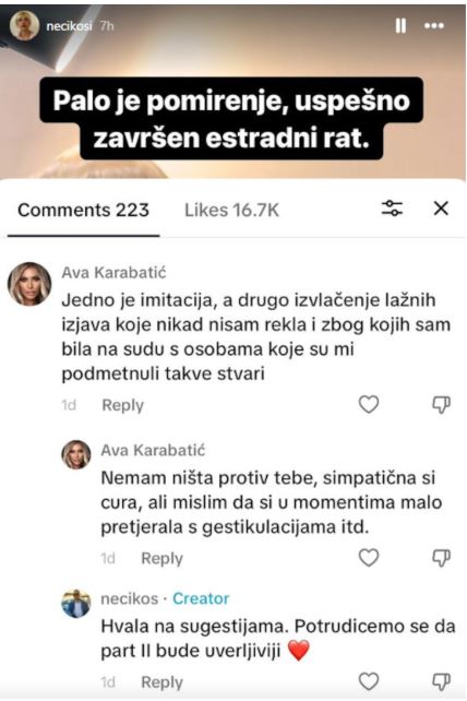 Valentina i Ava Karabatić prepiska