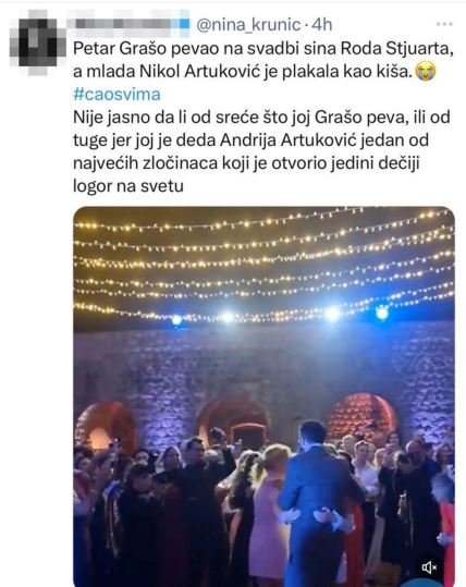 lijam stjuart i nikol artuković venčanje