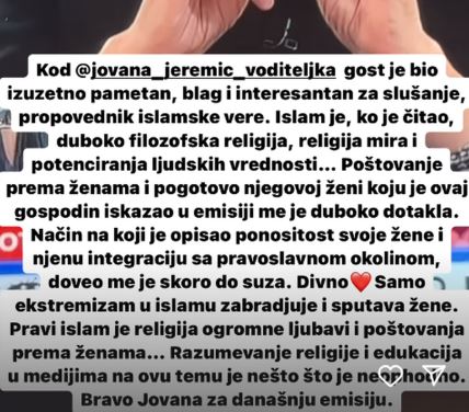 jelena karleuša o islamu