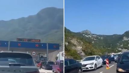 Tunel sozina bio zatvorena prema baru 30 minuta...zbog gužve prema Sutomoru