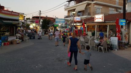 Grčka, Plaža, Zalazak sunca, Hanioti, Pefkohori