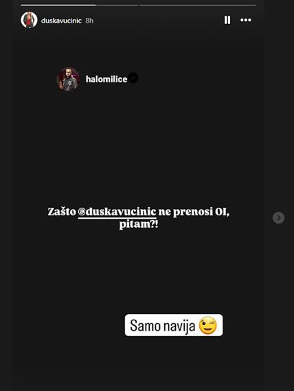 Duška Vučinić IG objava