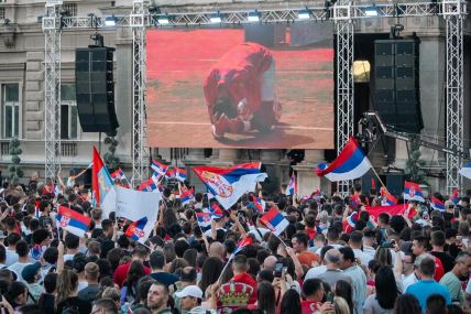 Navijači Srbije, doček sa Olimpijskih igara (3).jpg