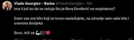 Vlado Georgiev pobesneo zbog Bore Đorđevića