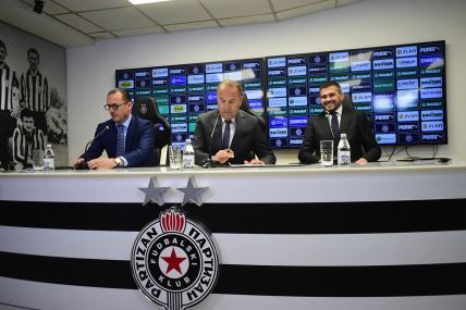 Uživo prenos konferencija za medije Predrag Mijatović i Danko Lazović u Partizanu