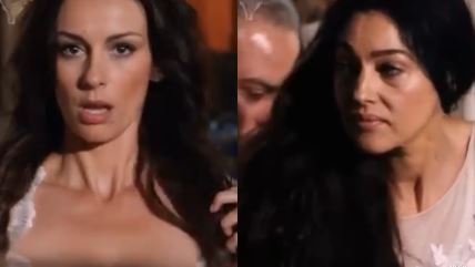 Vrela scena Slobode Mićalović, namešta dekolte a Monika Beluči je guta očima