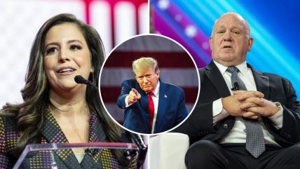 Donald Tramp, Tom Homan i Elis Stefanik