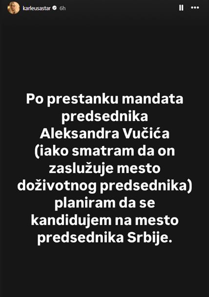 Jk kandidatura za predsednicu Srbije