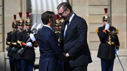 Aleksandar Vučić Emanuel Makron