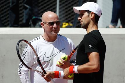 Andre Agasi i Novak Đoković na Rolan Garosu 2017