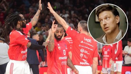 Košarkaši Crvene zvezde i Milutin Aleksić