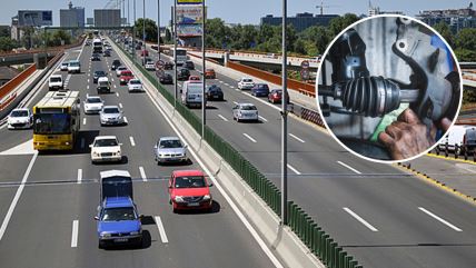 Saobraćaj, automobili, vozila, Gazela, gužva, kolona, Beograd, Kardan