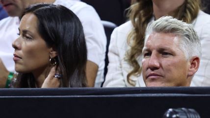 Ana Ivanović i Bastijan Švajnštajger na teniskom meču