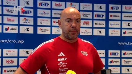 Ivica Tucak selektor Hrvatske se obraća na konferenciji za medije.