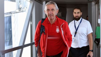 Svetislav Pešić dolazak na aerodromu u Beogradu