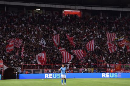 Delije na stadionu Crvene zvezde.