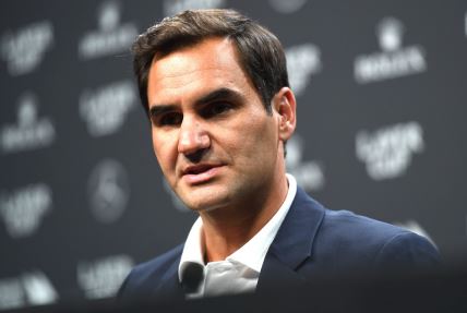 Rodžer Federer na konferenciji Lejver kupa